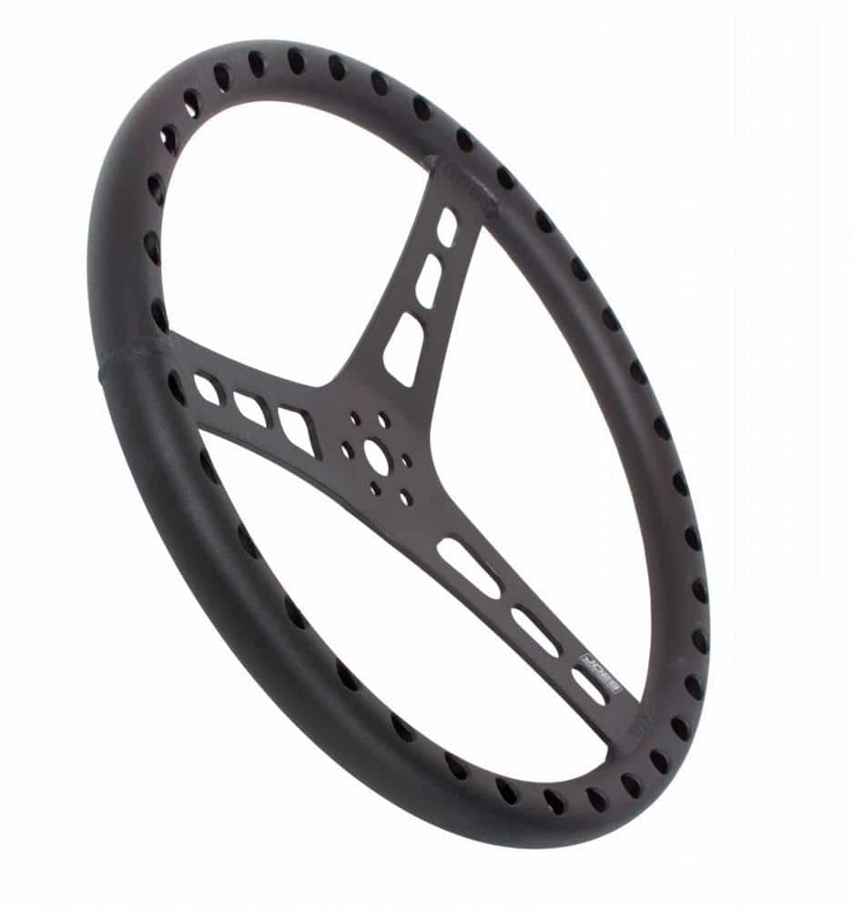 Volant De Course 14 Pouces – Cadre Aluminium, Matière Synthétique Antidérapante – Entraxe 74 Mm, Design Ergonomique Creux – Pour Modification Auto